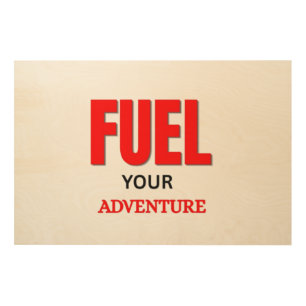Fuel Your Adventure – Outdoor Motorcycle Typograph Wood Wall Art