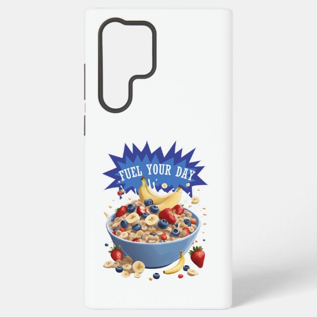 Fuel Your Day Cereal Samsung Galaxy Case (Back)