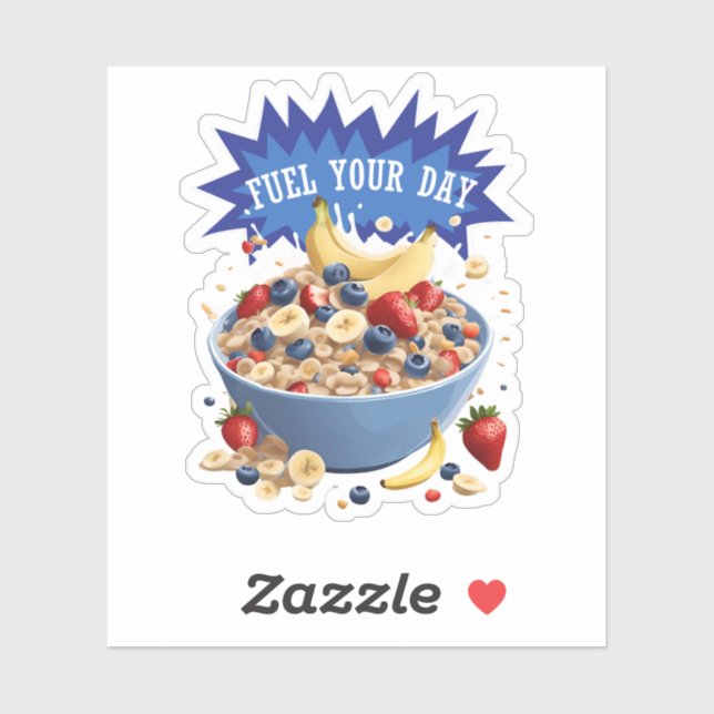 Fuel Your Day Cereal Sticker (Sheet)