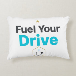 Fuel Your Drive Motivational - Daily Inspiration Accent Pillow