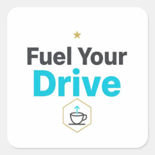Fuel Your Drive Motivational - Daily Inspiration Square Sticker