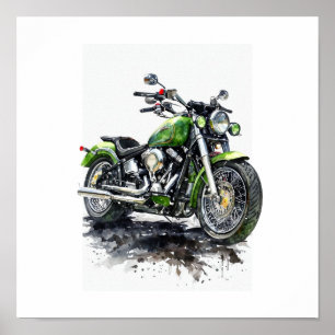 Fuel Your Freedom – Motorcycle Sticker Poster