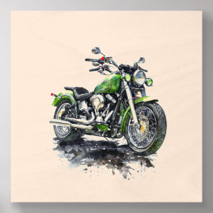 Fuel Your Freedom – Motorcycle Sticker Wood Photo Tile