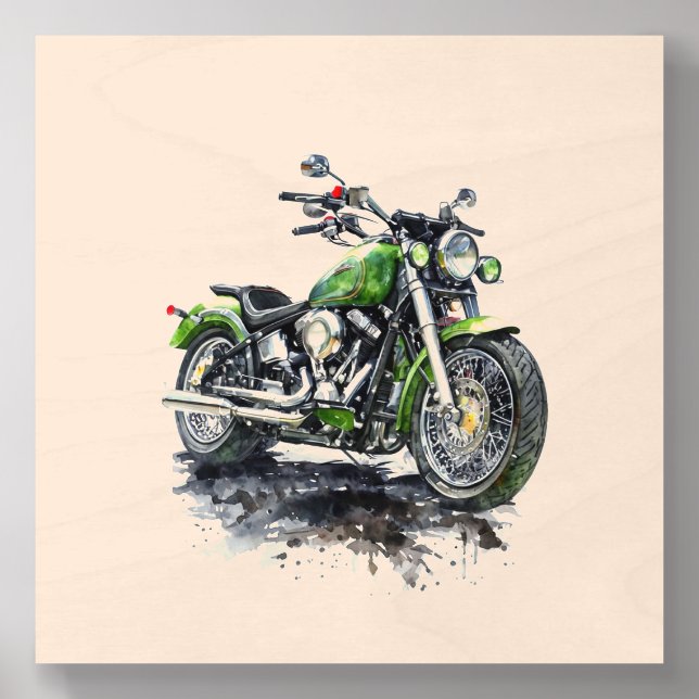  Fuel Your Freedom – Motorcycle Sticker Wood Photo Tile (Front Set)