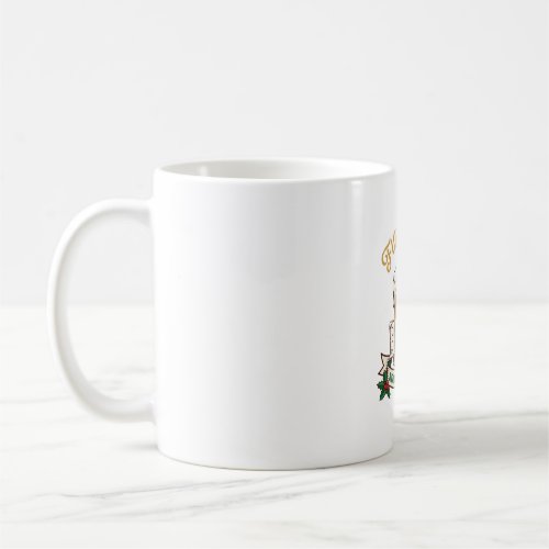 Fueled Beer Christmas Cheer Mug Santa Hat Holly