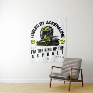 Fueled by Adrenaline - Bold Dynamic Design Tapestry