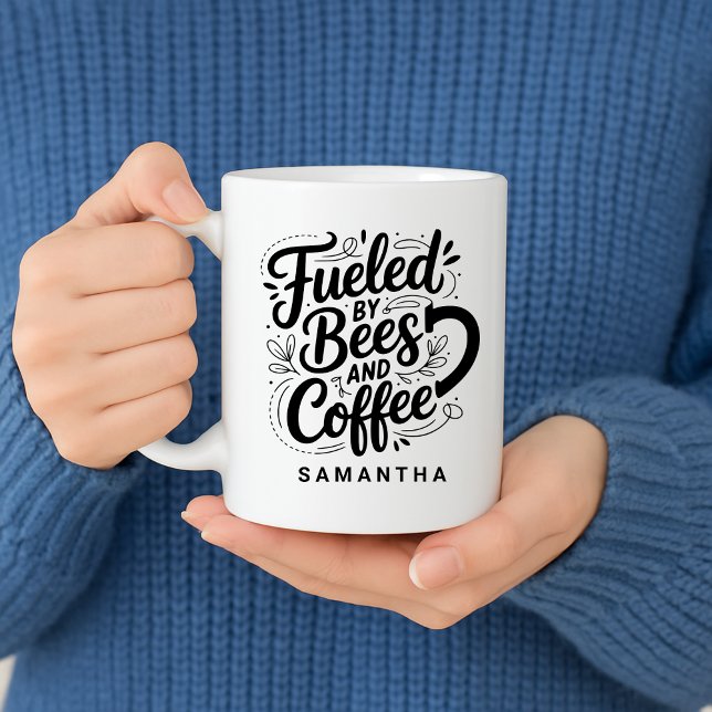 Fueled by Bees & Coffee Gift for Bee Keeper  Mug (Fueled by Bees & Coffee Gift for Bee Keeper Coffee Mug)