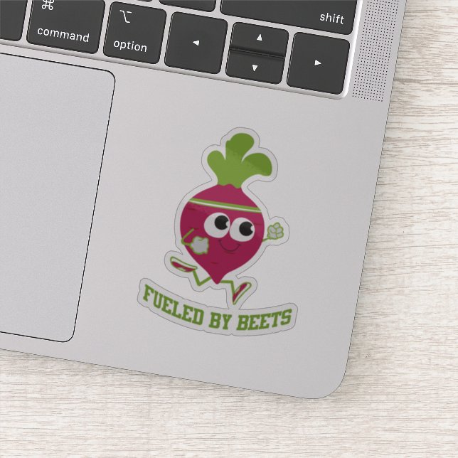 Fueled By Beets Sticker (Detail)