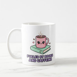 Fueled By Books And Caffeine Funny Mug Graphic