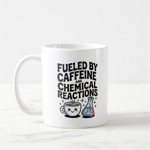 Fueled by Caffeine and Chemical Reactions Kawaii Coffee Mug