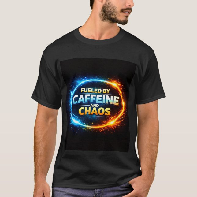 Fueled by Caffeine Men’s T-Shirt  (Front)