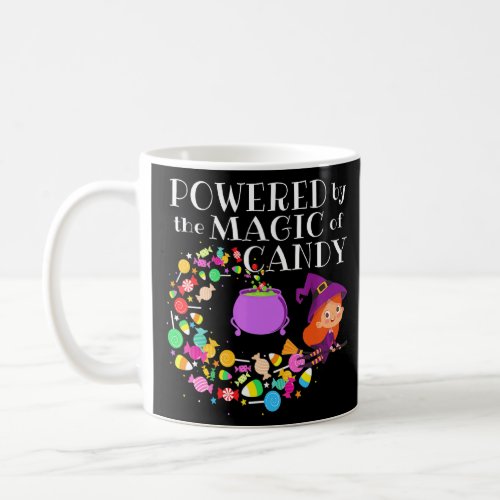Fueled By Candy Magic Redhead Flying Witch Hallowe Coffee Mug
