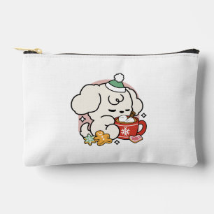 Fueled by Cocoa and Puppy Dreams – Cute Winter Dog Accessory Pouch