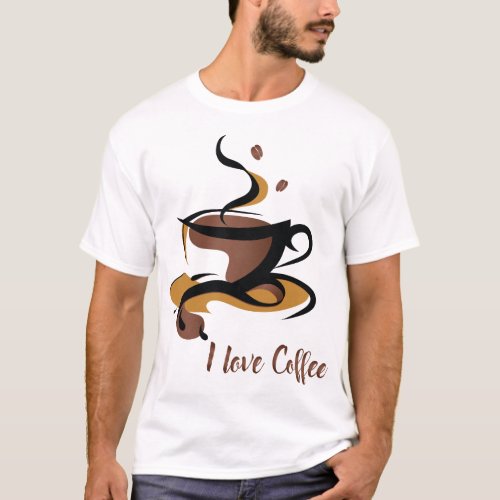 Fueled by Coffee A Love Affair with Caffeine T_Shirt