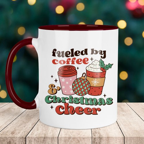 Fueled by Coffee and Christmas Cheer Coffee Mug