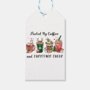 Fueled by Coffee and Christmas Cheer Gift Tags