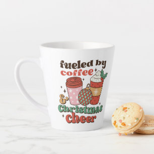 Fueled by Coffee and Christmas Cheer Latte Mug