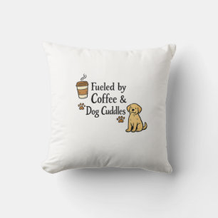 Fueled By Coffee And Dog Cuddles Tote Bag Gift Throw Pillow