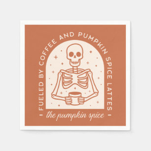 Fueled By Coffee and Pumpkin Spice Lattes Napkins