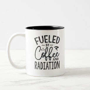 Fueled By Coffee And Radiation Two-Tone Coffee Mug