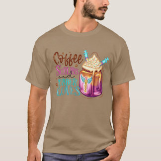 Fueled by Coffee Compassion Nurse Lifeee friends T-Shirt