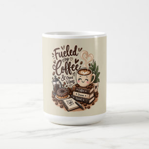 Fueled by Coffee & Good Vibes – Cute Coffee Lover  Mug