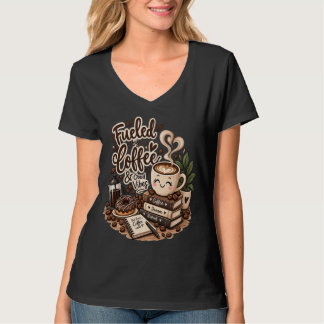 Fueled by Coffee & Good Vibes – Cute Coffee Lover  T-Shirt