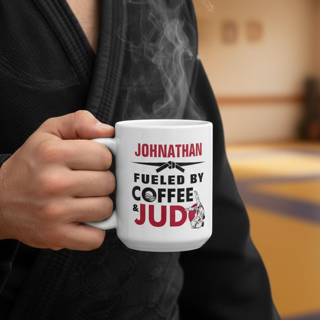 Fueled by Coffee & Judo Funny Cool Mug (Creator Uploaded)