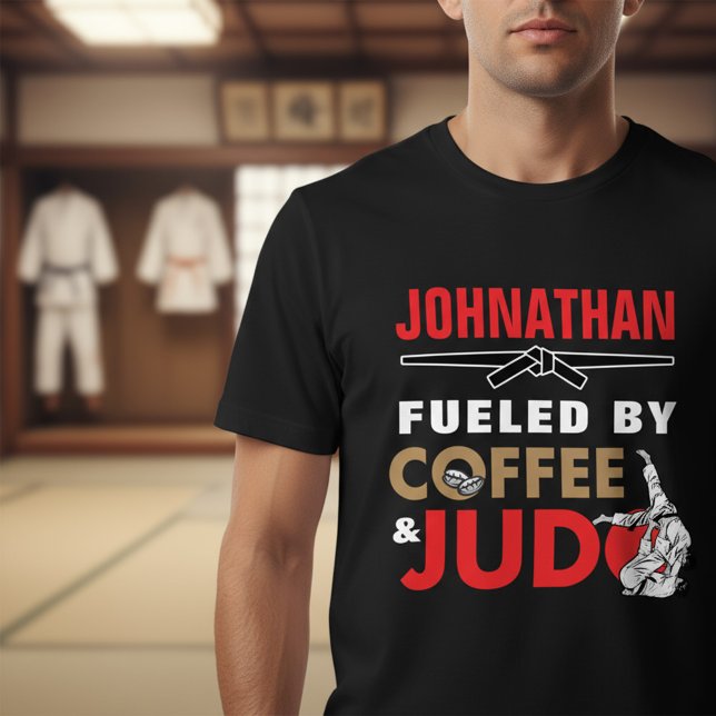 Fueled by Coffee & Judo Funny Cool Tri-Blend Shirt (Creator Uploaded)