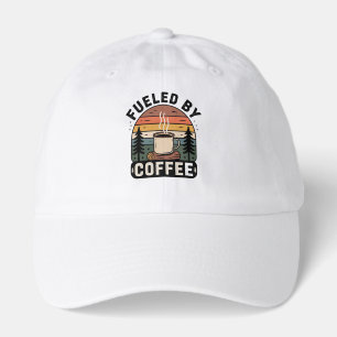Fueled by Coffee Retro Camp Hat