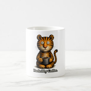 🐯☕ “Fueled by Coffee” Tiger Mug 🔥🧡