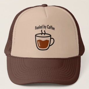 Fueled by Coffee Work Shirt – Funny Productivity Trucker Hat