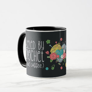 Fueled by Crochet and Coffee Yarn Mug