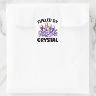 Fueled by Crystal Unique and Spiritual Energy Square Sticker