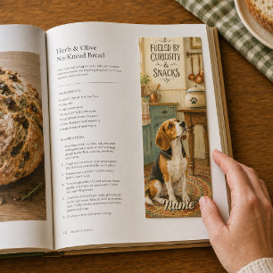 Fueled by Curiosity and Snacks Beagle Bookmarks