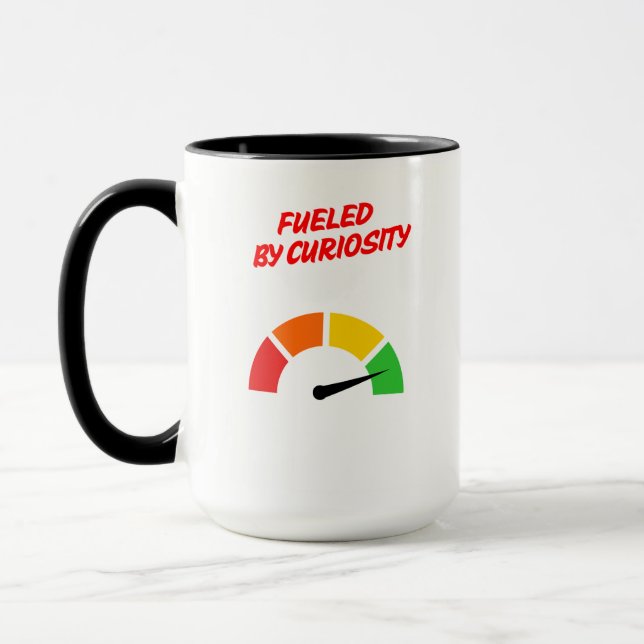 Fueled by Curiosity Mug (Left)