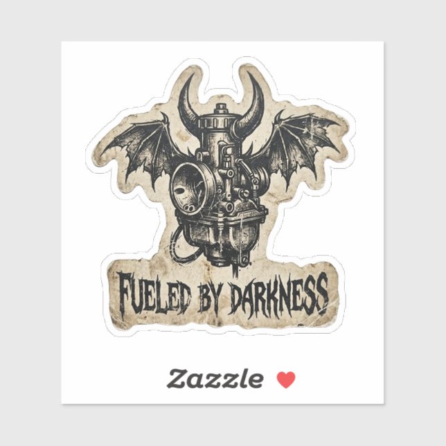 Fueled By Darkness Demon Carburetor Decal (Sheet)