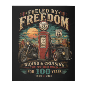 Fueled by Freedom Route 66 Centennial Metal Print