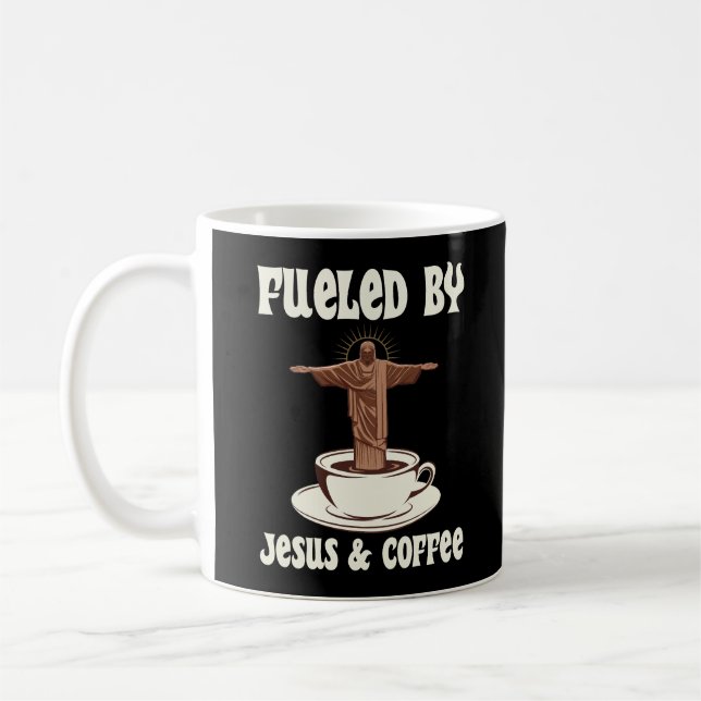 Fueled By Jesus And Coffee  Mug (Left)