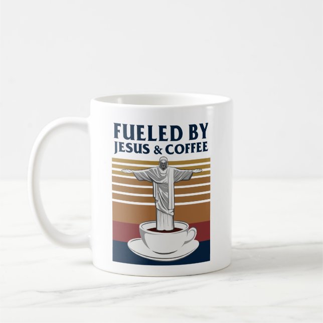 Fueled By Jesus And Coffee  Mug (Left)