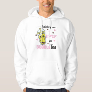 Fueled By K-Pop And Bubble Tea Kawaii Boba Tea Hoodie