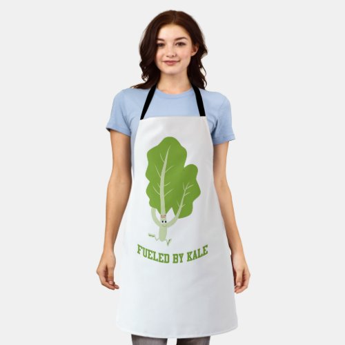 Fueled by Kale running kale Apron