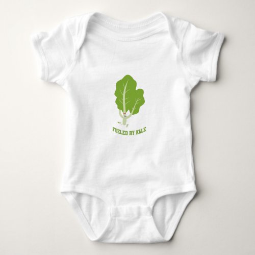 Fueled by Kale running kale Baby Bodysuit
