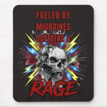 Fueled by Migraines Pure Liquid Rage Skull