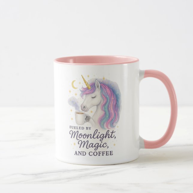 Fueled by Moonlight, Magic, and Coffee – Mystical  Mug (Right)