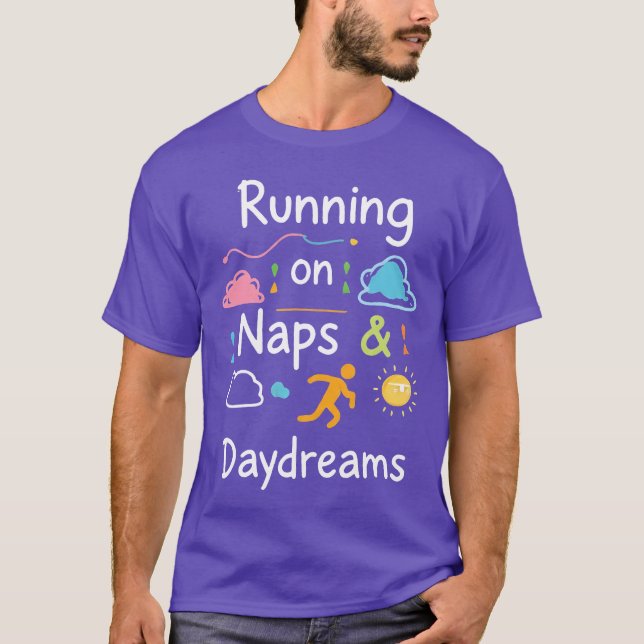 Fueled By Naps, Powered By Dreams - Cozy Aesthetic T-Shirt (Front)
