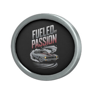 Fueled by Passion - Car Enthusiast Design Belt Buckle