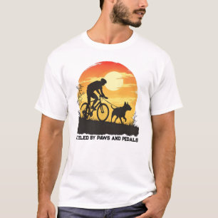 Fueled by Paws and Pedals – Vintage Bikejoring T-Shirt