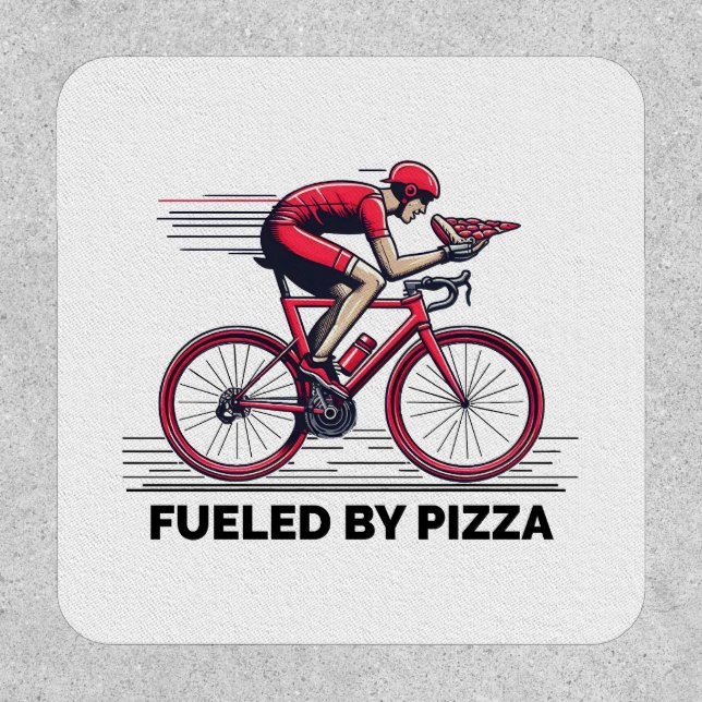Fueled By Pizza Cyclist Patch (Front)