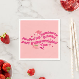 Fueled By Romance Books & Peppermint Tea Napkins
